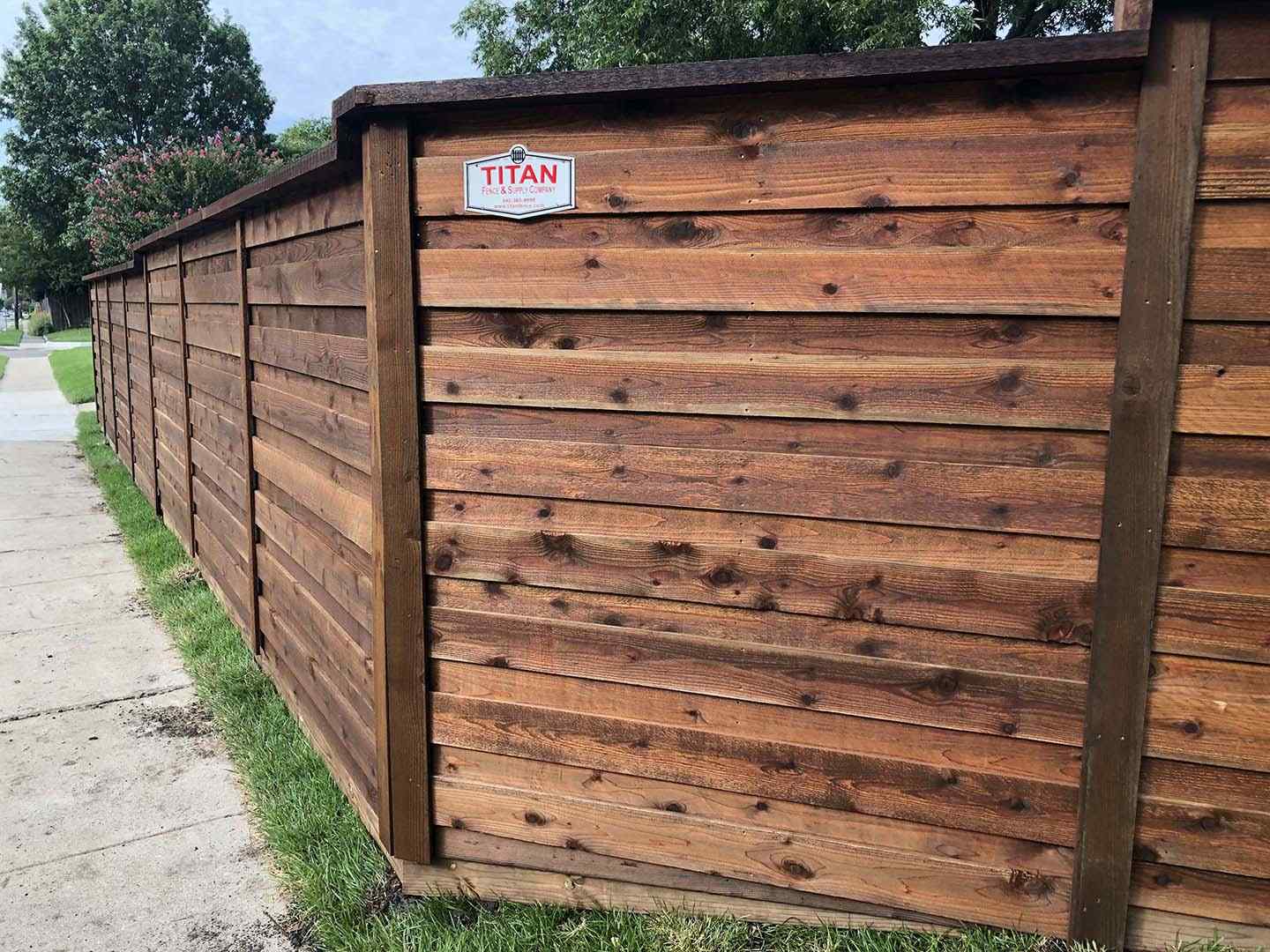 Photo of a North Texas Wood fence by a Cross Roads, TX fence company