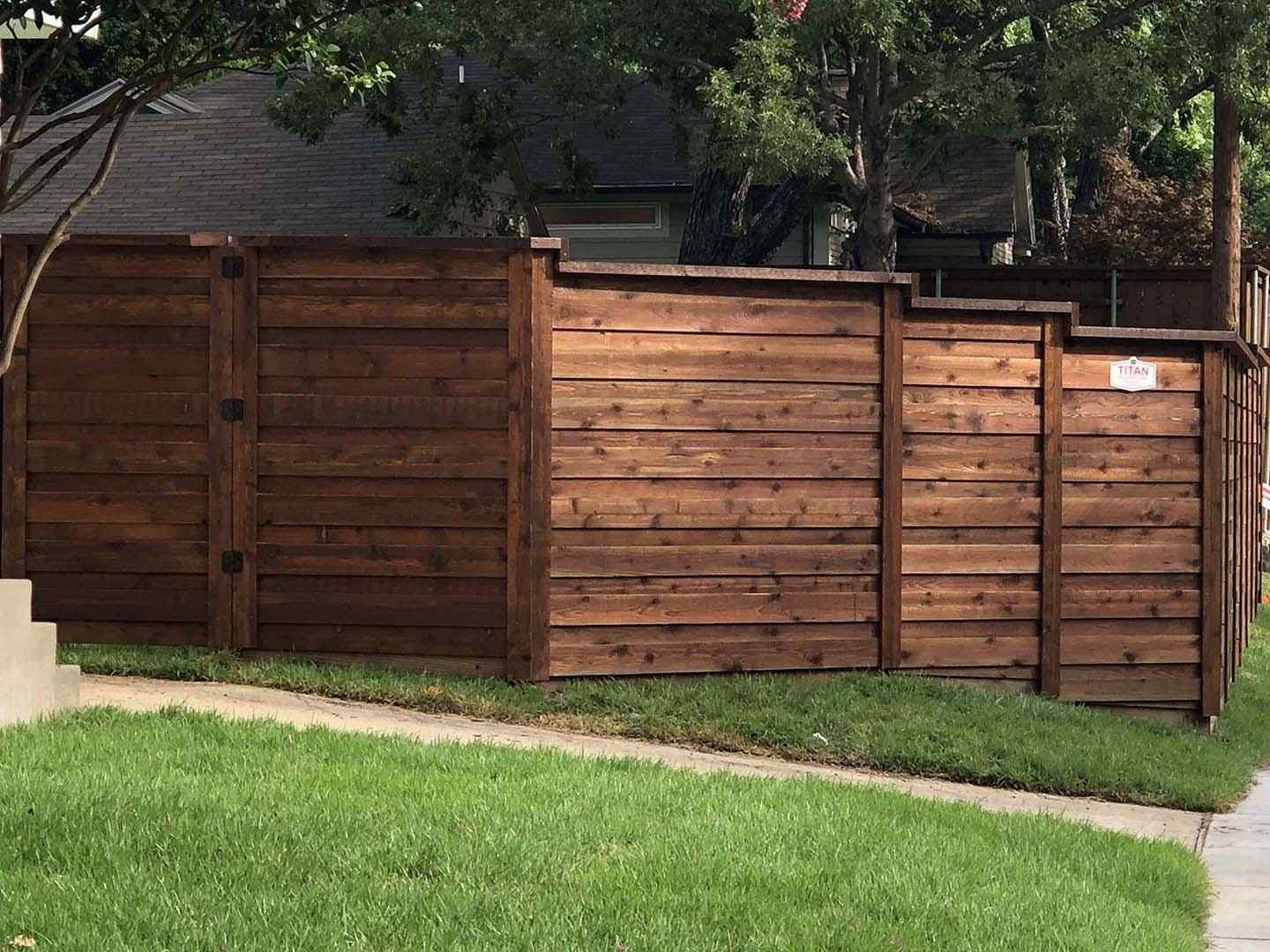 Photo of a wood fence in Cross Roads, TX