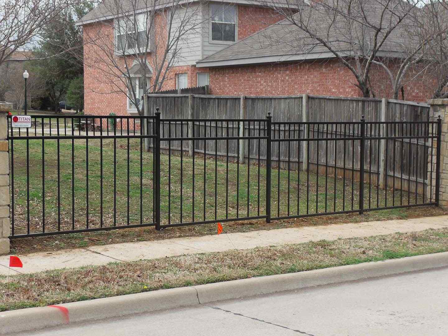 Photo of North Texas ornamental iron fence