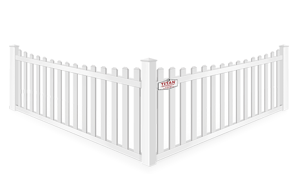 Vinyl Scalloped Picket Fence in North DFW Area