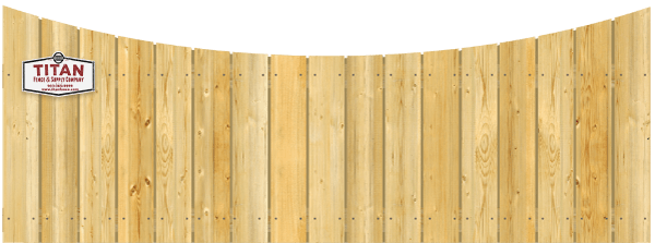 Concave Top Cut - Wood Fence Option