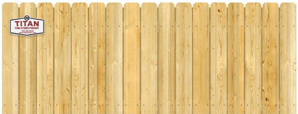 Straight Dog Ear Top - Wood Fence Option