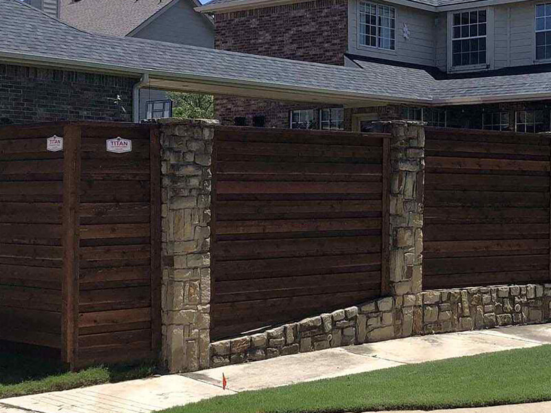 CAD Drawings for wood fences in Cross Roads Texas