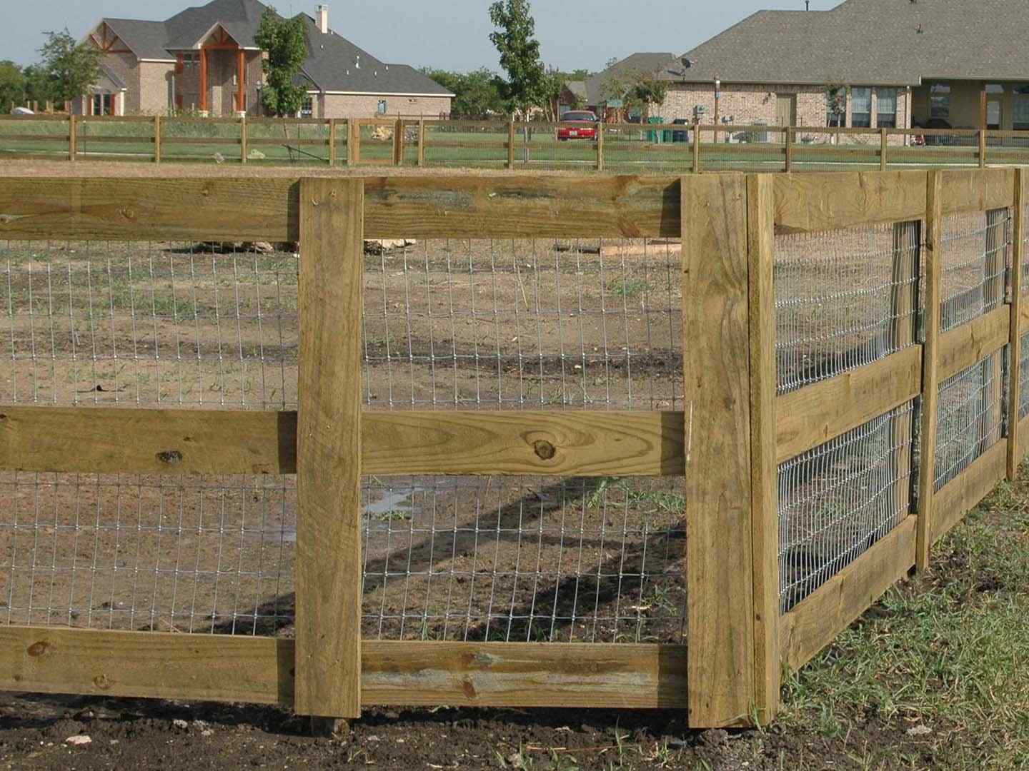Ranch Rail Fence in North Texas